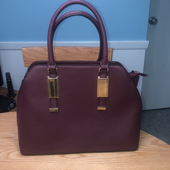 BURGUNDY MOSSIMO HANDBAG - Picture 2 of 8